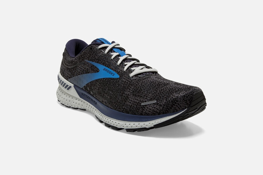 Brooks Adrenaline Gts 21 Road Loopschoenen Heren - Zwart/Blauw - 187296FGN